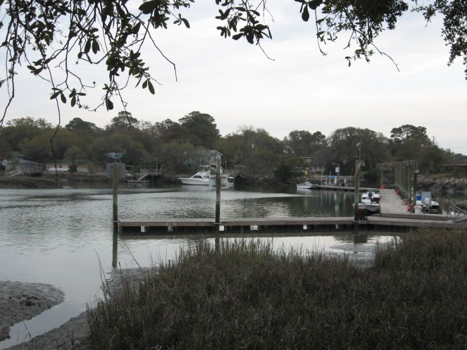 View from the Crab Shack outdoor deck, Tybee Island
