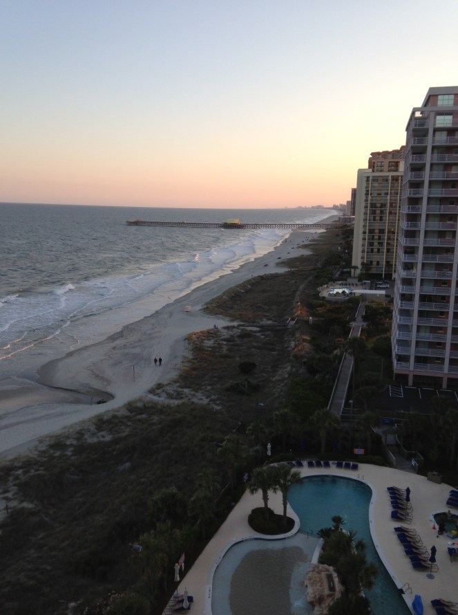Serene oceanfront view