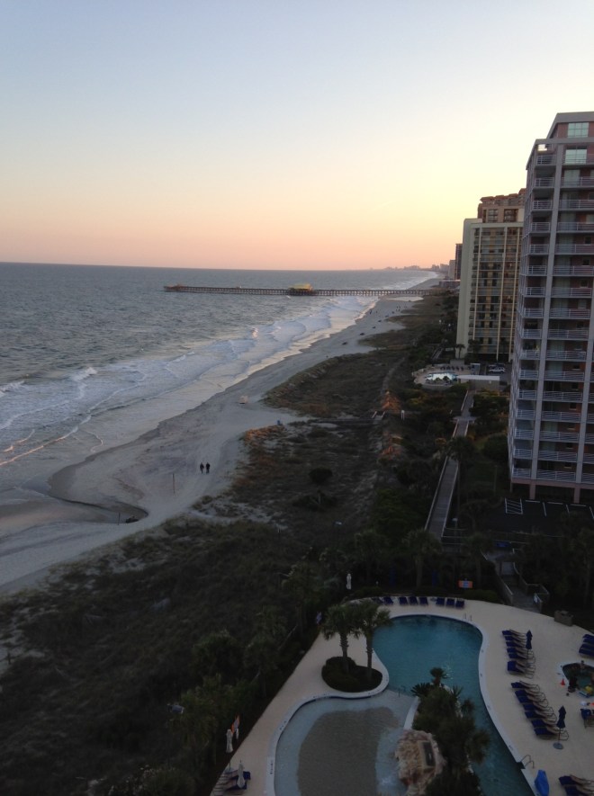 Serene oceanfront view